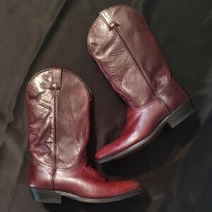 CODE WEST Men's Leather Western Boots Rich Brown Size 8 EUC